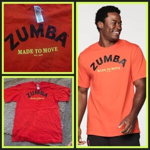 Zumba Fitness Men's Orange T-Shirt